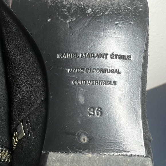 Isabel Marant Etolie Suede Patsha Chelsea Boot Size US 6 - Picture 9 of 10